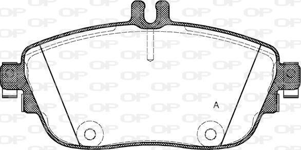 Open Parts BPA1485.08 - Тормозные колодки, дисковые, комплект autosila-amz.com