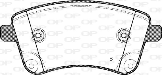 Open Parts BPA1435.02 - Тормозные колодки, дисковые, комплект autosila-amz.com