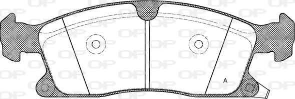 Open Parts BPA1430.02 - Тормозные колодки, дисковые, комплект autosila-amz.com