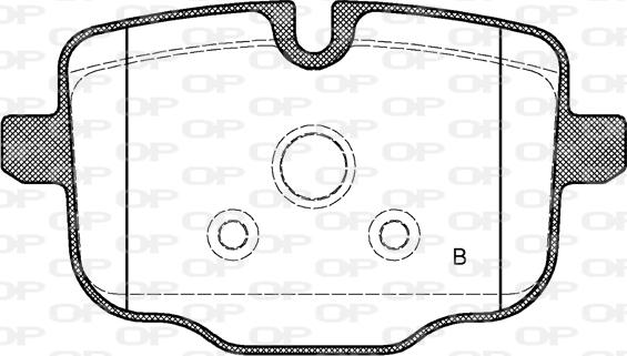 Open Parts BPA1433.00 - Тормозные колодки, дисковые, комплект autosila-amz.com