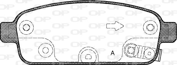 Open Parts BPA1432.02 - Тормозные колодки, дисковые, комплект autosila-amz.com