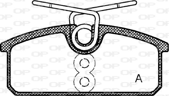 Open Parts BPA1424.00 - Тормозные колодки, дисковые, комплект autosila-amz.com