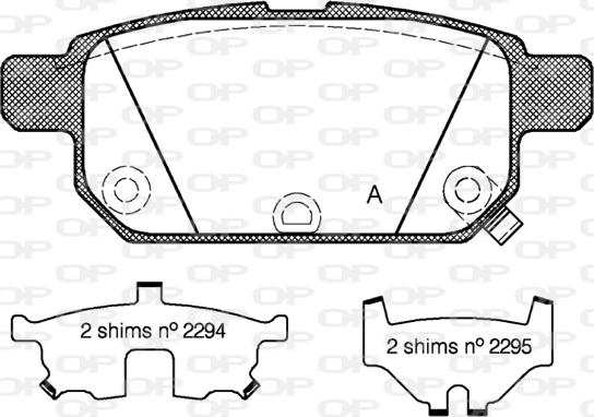 Open Parts BPA1471.02 - Тормозные колодки, дисковые, комплект autosila-amz.com