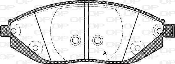 Open Parts BPA1472.02 - Тормозные колодки, дисковые, комплект autosila-amz.com