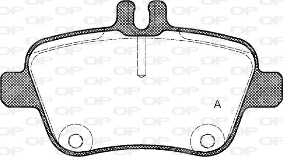Open Parts BPA1477.00 - Тормозные колодки, дисковые, комплект autosila-amz.com