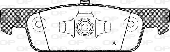 Open Parts BPA1540.00 - Тормозные колодки, дисковые, комплект autosila-amz.com