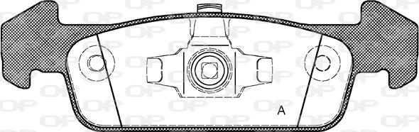 Open Parts BPA1540.10 - Тормозные колодки, дисковые, комплект autosila-amz.com