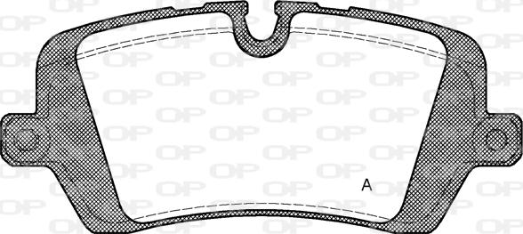 Open Parts BPA1541.00 - Тормозные колодки, дисковые, комплект autosila-amz.com