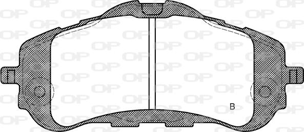 Open Parts BPA1559.00 - Тормозные колодки, дисковые, комплект autosila-amz.com