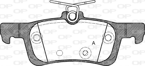 Open Parts BPA1563.00 - Тормозные колодки, дисковые, комплект autosila-amz.com