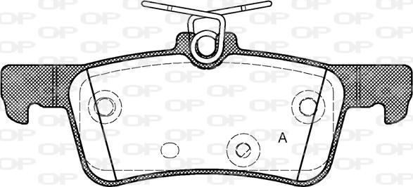 Open Parts BPA1563.10 - Тормозные колодки, дисковые, комплект autosila-amz.com