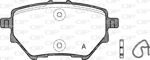 Open Parts BPA1562.00 - Тормозные колодки, дисковые, комплект autosila-amz.com