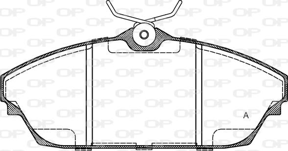 Open Parts BPA1504.00 - Тормозные колодки, дисковые, комплект autosila-amz.com