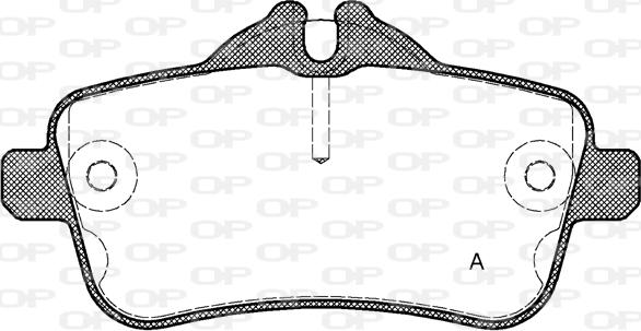 Open Parts BPA1503.00 - Тормозные колодки, дисковые, комплект autosila-amz.com