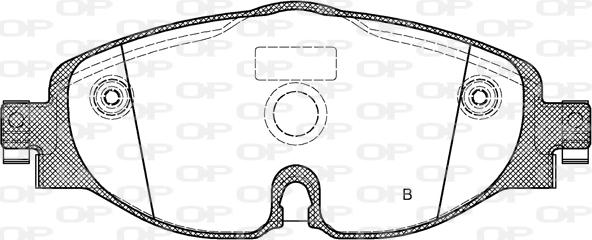 Open Parts BPA1515.01 - Тормозные колодки, дисковые, комплект autosila-amz.com