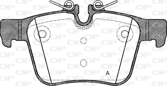 Open Parts BPA1516.40 - Тормозные колодки, дисковые, комплект autosila-amz.com