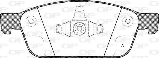 Open Parts BPA1510.10 - Тормозные колодки, дисковые, комплект autosila-amz.com