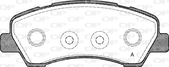 Open Parts BPA1530.00 - Тормозные колодки, дисковые, комплект autosila-amz.com