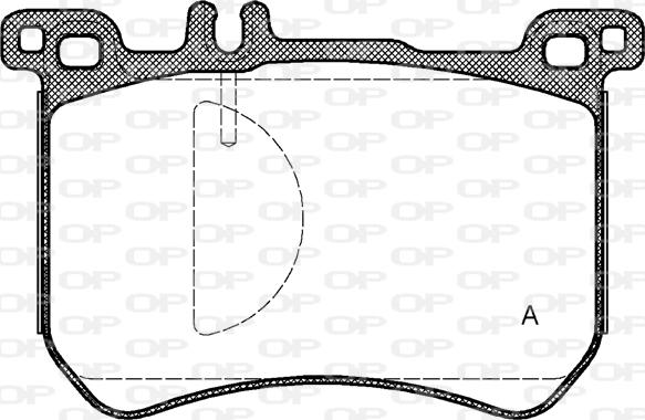 Open Parts BPA1533.00 - Тормозные колодки, дисковые, комплект autosila-amz.com