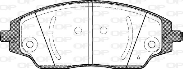 Open Parts BPA1537.02 - Тормозные колодки, дисковые, комплект autosila-amz.com