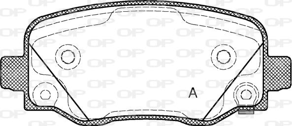 Open Parts BPA1578.02 - Тормозные колодки, дисковые, комплект autosila-amz.com