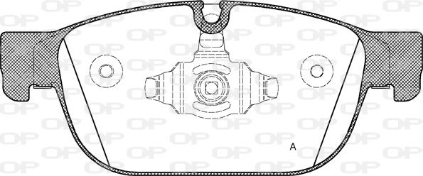 Open Parts BPA1696.00 - Тормозные колодки, дисковые, комплект autosila-amz.com