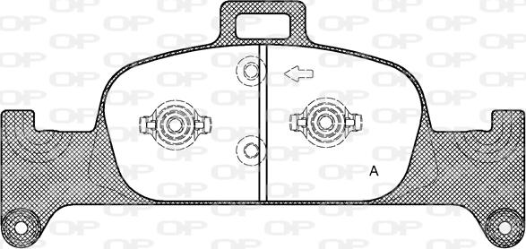 Open Parts BPA1691.00 - Тормозные колодки, дисковые, комплект autosila-amz.com