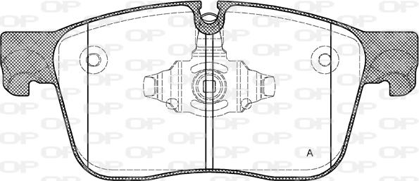 Open Parts BPA1683.00 - Тормозные колодки, дисковые, комплект autosila-amz.com