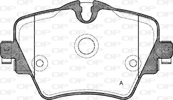 Open Parts BPA1625.08 - Тормозные колодки, дисковые, комплект autosila-amz.com
