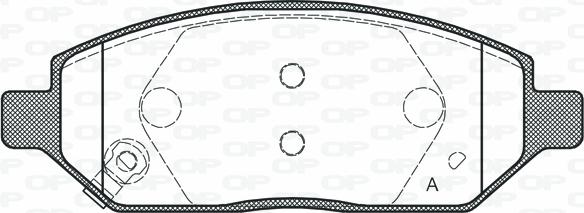 Open Parts BPA1674.02 - Тормозные колодки, дисковые, комплект autosila-amz.com