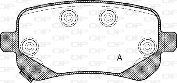 Open Parts BPA1095.02 - Тормозные колодки, дисковые, комплект autosila-amz.com
