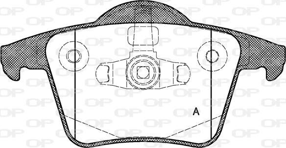 Open Parts BPA1044.00 - Тормозные колодки, дисковые, комплект autosila-amz.com