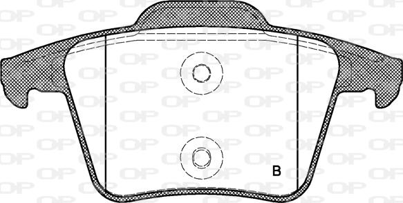 Open Parts BPA1044.00 - Тормозные колодки, дисковые, комплект autosila-amz.com