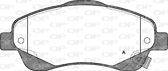 Open Parts BPA1046.02 - Тормозные колодки, дисковые, комплект autosila-amz.com