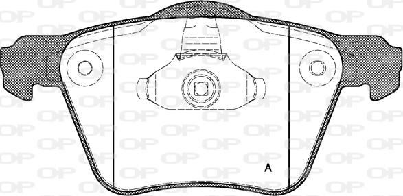 Open Parts BPA1043.00 - Тормозные колодки, дисковые, комплект autosila-amz.com