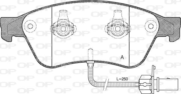 Open Parts BPA1056.02 - Тормозные колодки, дисковые, комплект autosila-amz.com