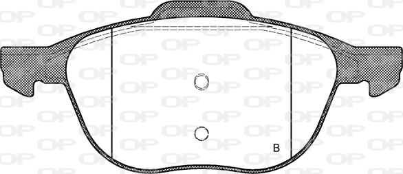 Open Parts BPA1082.00 - Тормозные колодки, дисковые, комплект autosila-amz.com