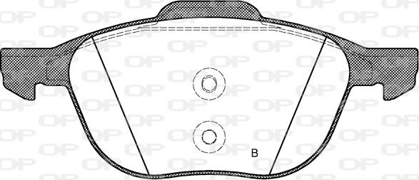 Open Parts BPA1082.30 - Тормозные колодки, дисковые, комплект autosila-amz.com