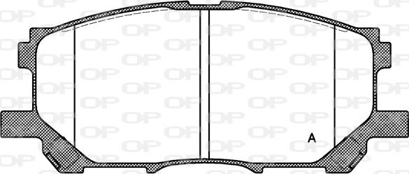 Open Parts BPA1039.00 - Тормозные колодки, дисковые, комплект autosila-amz.com