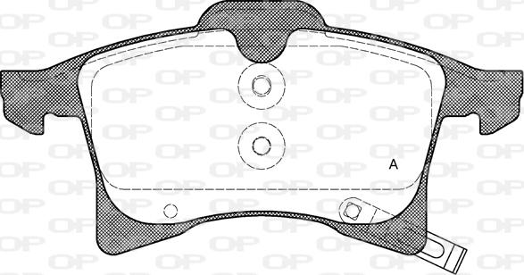 Open Parts BPA1036.02 - Тормозные колодки, дисковые, комплект autosila-amz.com