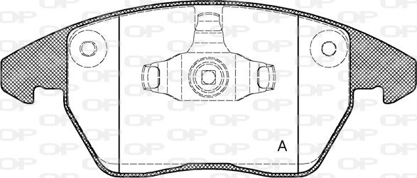 Open Parts BPA1030.10 - Тормозные колодки, дисковые, комплект autosila-amz.com