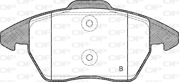 Open Parts BPA1030.10 - Тормозные колодки, дисковые, комплект autosila-amz.com