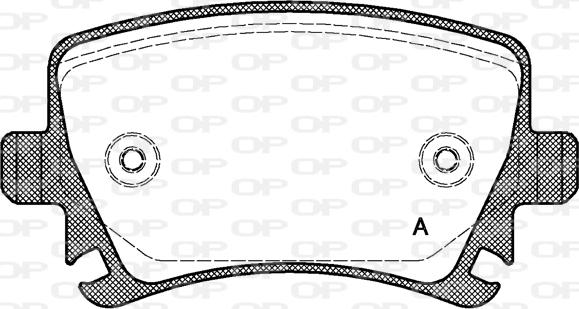 Open Parts BPA1031.00 - Тормозные колодки, дисковые, комплект autosila-amz.com