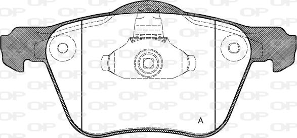 Open Parts BPA1070.00 - Тормозные колодки, дисковые, комплект autosila-amz.com