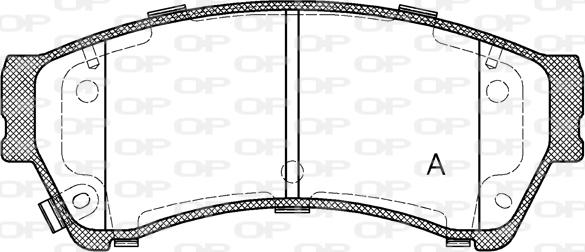 Open Parts BPA1196.02 - Тормозные колодки, дисковые, комплект autosila-amz.com