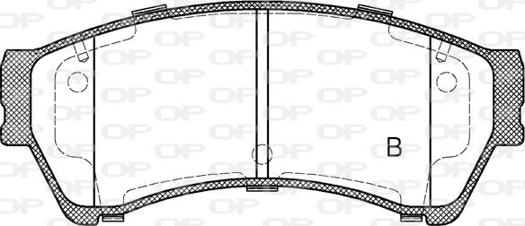 Open Parts BPA1196.02 - Тормозные колодки, дисковые, комплект autosila-amz.com