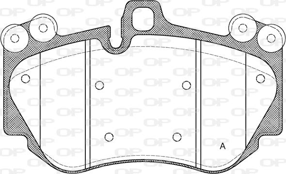 Open Parts BPA1140.00 - Тормозные колодки, дисковые, комплект autosila-amz.com