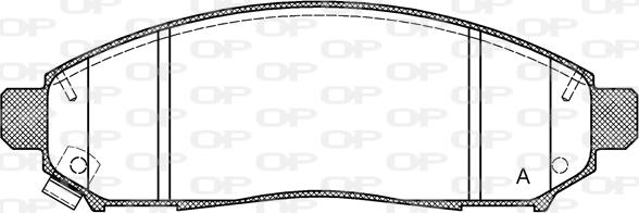 Open Parts BPA1162.01 - Тормозные колодки, дисковые, комплект autosila-amz.com