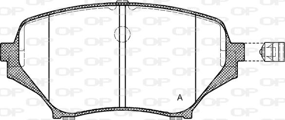 Open Parts BPA1189.01 - Тормозные колодки, дисковые, комплект autosila-amz.com