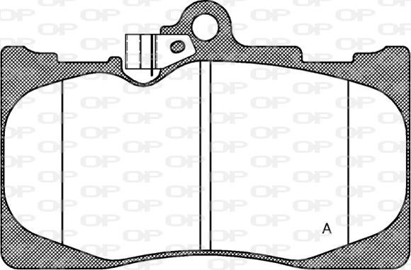 Open Parts BPA1180.02 - Тормозные колодки, дисковые, комплект autosila-amz.com